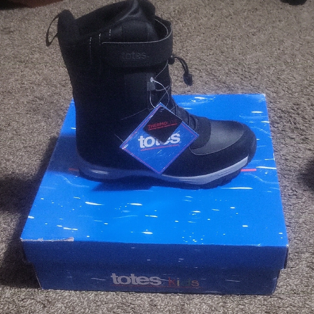 Totes Kids Black Winter Boots